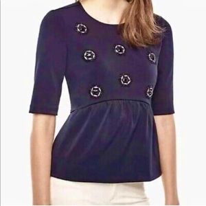 Ann Taylor Peplum Starburst Blouse